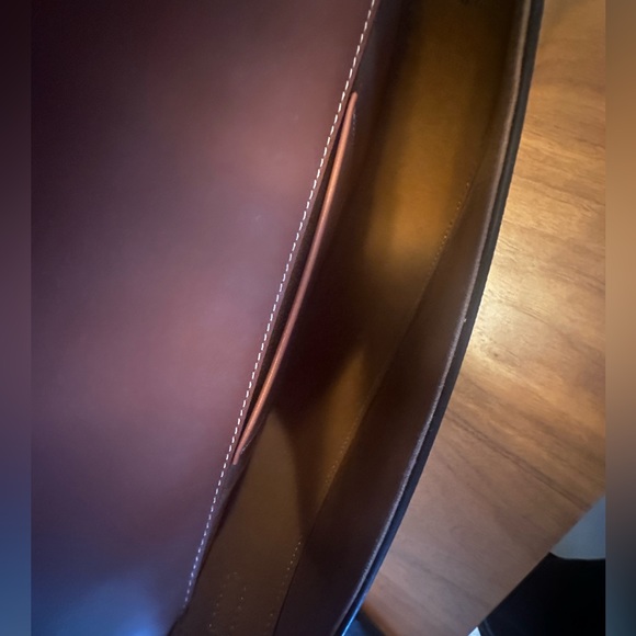 BESACE CUIR TRIOMPHE IN TRIOMPHE CANVAS AND CALFSKIN gently used no scratches - Picture 11 of 14